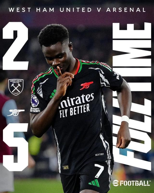 英雄联盟预测-【英超】半场进球大战7人破门！阿森纳5比2西汉姆联